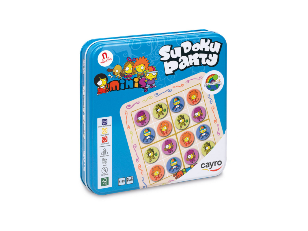 Juego Sudoku party magnético en caja de metal Travel Size