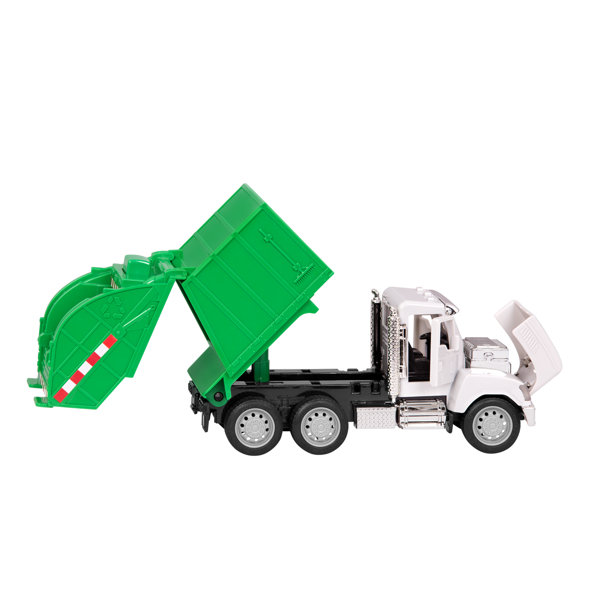 Camión reciclador verde pequeño modelo nuevo