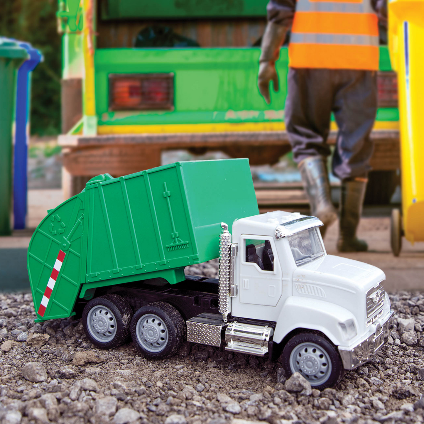 Camión reciclador verde pequeño modelo nuevo