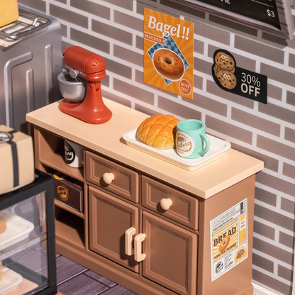 Rolife Super Creator - Kit para armar panadería en miniatura