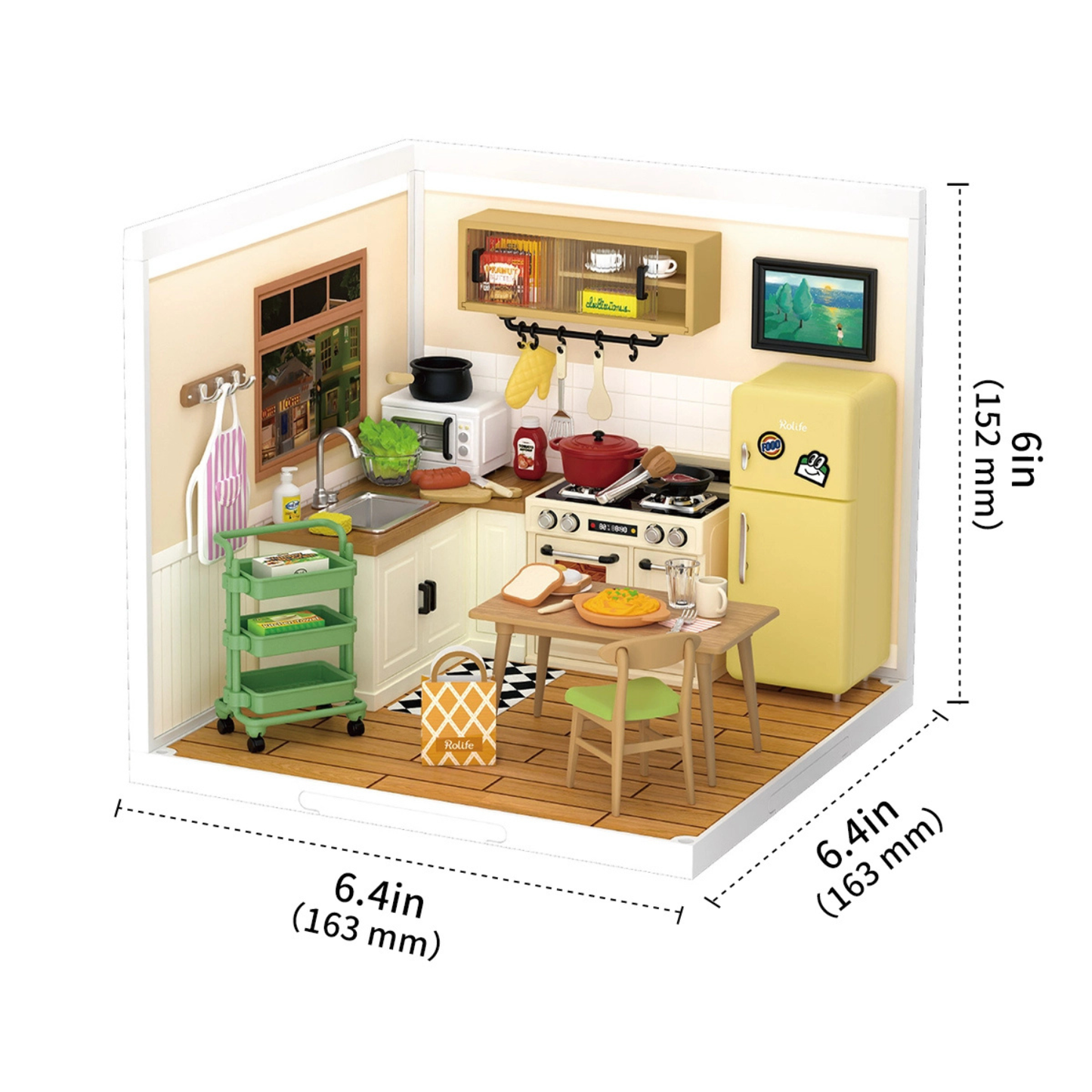 Rolife Super Creator - Kit para armar cocina en miniatura