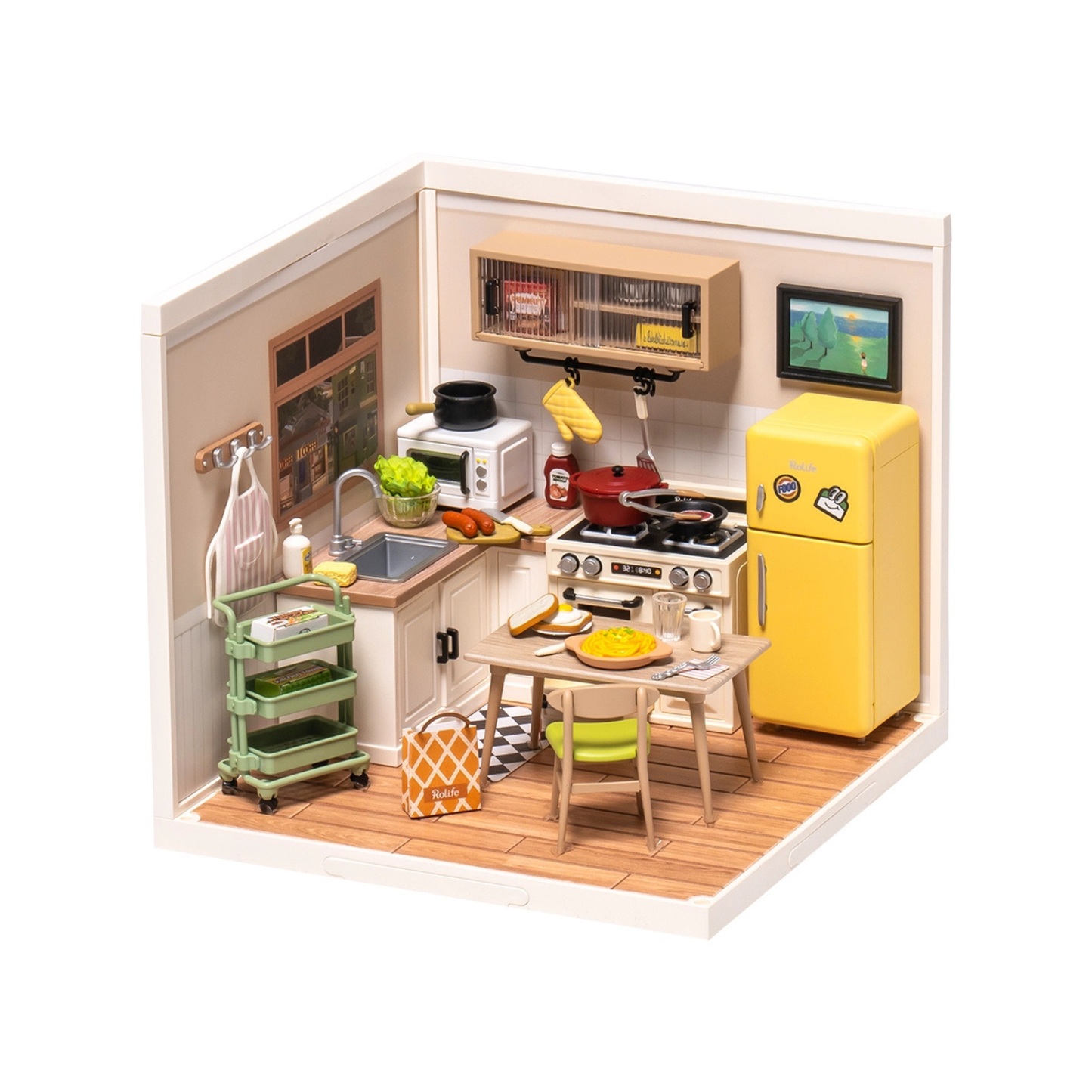 Rolife Super Creator - Kit para armar cocina en miniatura