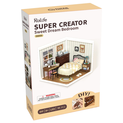 Rolife Super Creator - Kit para armar dormitorio dulces sueños en miniatura