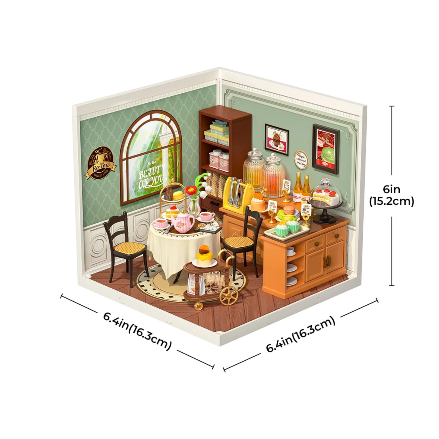 Rolife Super Creator - Kit para armar salón de té en miniatura