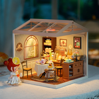 Rolife Super Creator - Kit para armar salón de té en miniatura