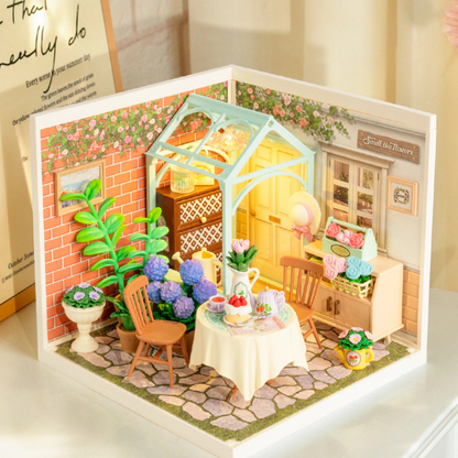 Rolife Super Creator - Kit para armar jardín de té en miniatura