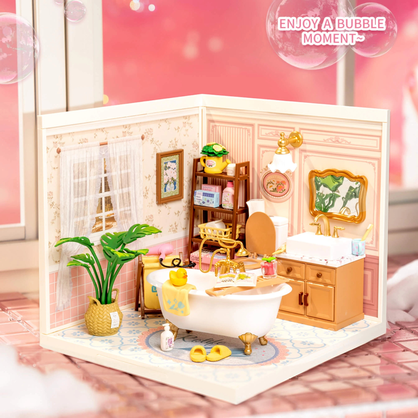 Rolife Super Creator - Kit para armar baño en miniatura