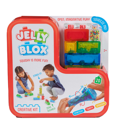 Jelly Blox Creative Kit set de bloques sensoriales suaves 20 piezas
