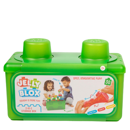 Jelly Blox Storage Case set de bloques sensoriales suaves 30 piezas con caja portátil