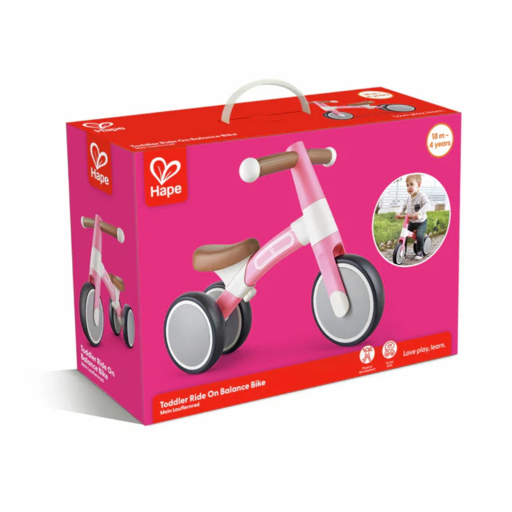 Mi primera bicicleta de equilibrio color rosa