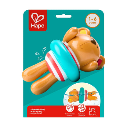 Osito nadador a cuerda para el baño