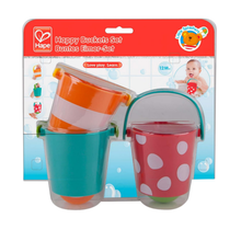 Set de 03 baldes sensoriales para el baño
