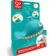 Juguete de baño ballena sopla burbujas