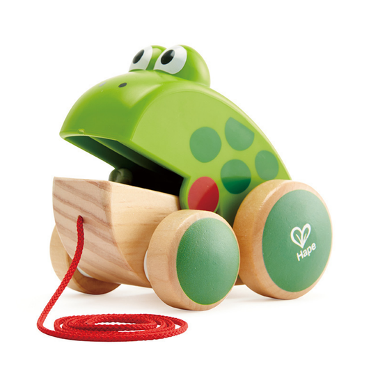 Ranita de arrastre de madera Play Essentials