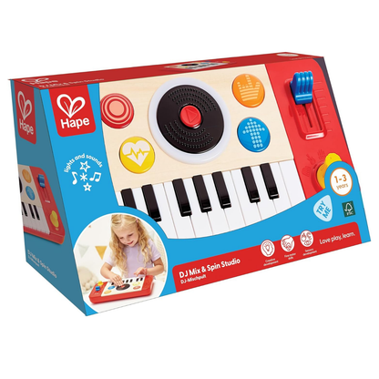 Consola de DJ de madera interactiva