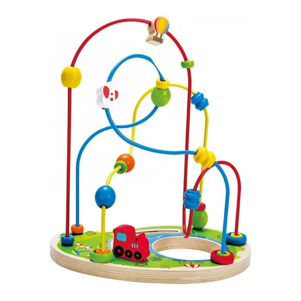 Laberinto de cuentas de madera modelo parque de juegos