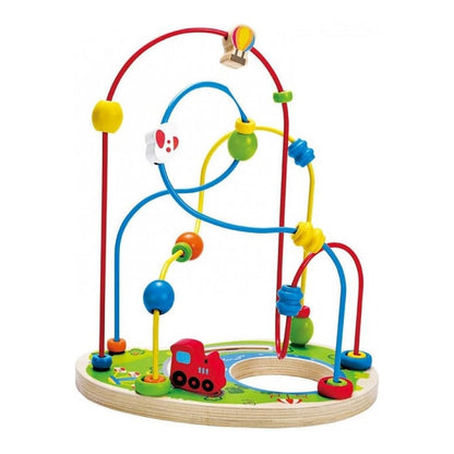 Laberinto de cuentas de madera modelo parque de juegos