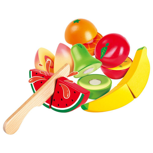 Set de frutas de madera para cortar 07 piezas Play Essentials