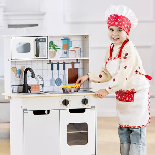 Cocina moderna de madera con luces y sonido Play Essentials 6 piezas