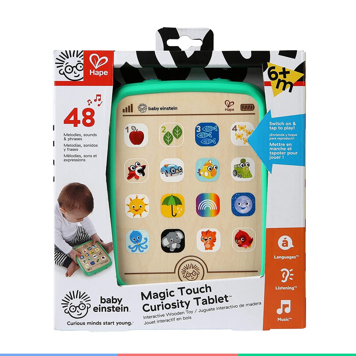 Tableta de madera interactiva con sonido magic touch Play Essentials