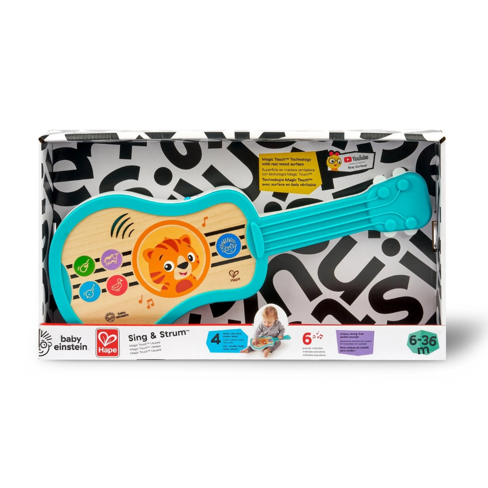 Ukelele de madera interactivo con sonido magic touch Play Essentials