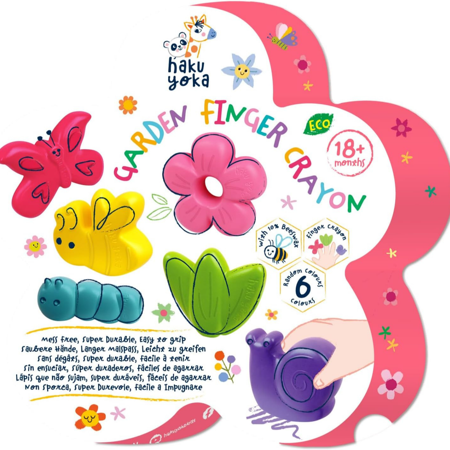 Set de crayones modelo jardín 06 unidades