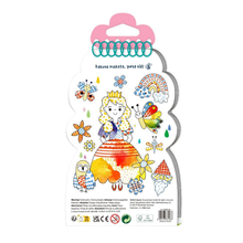 Libro para pintar con agua efecto acuarela travel size hadas