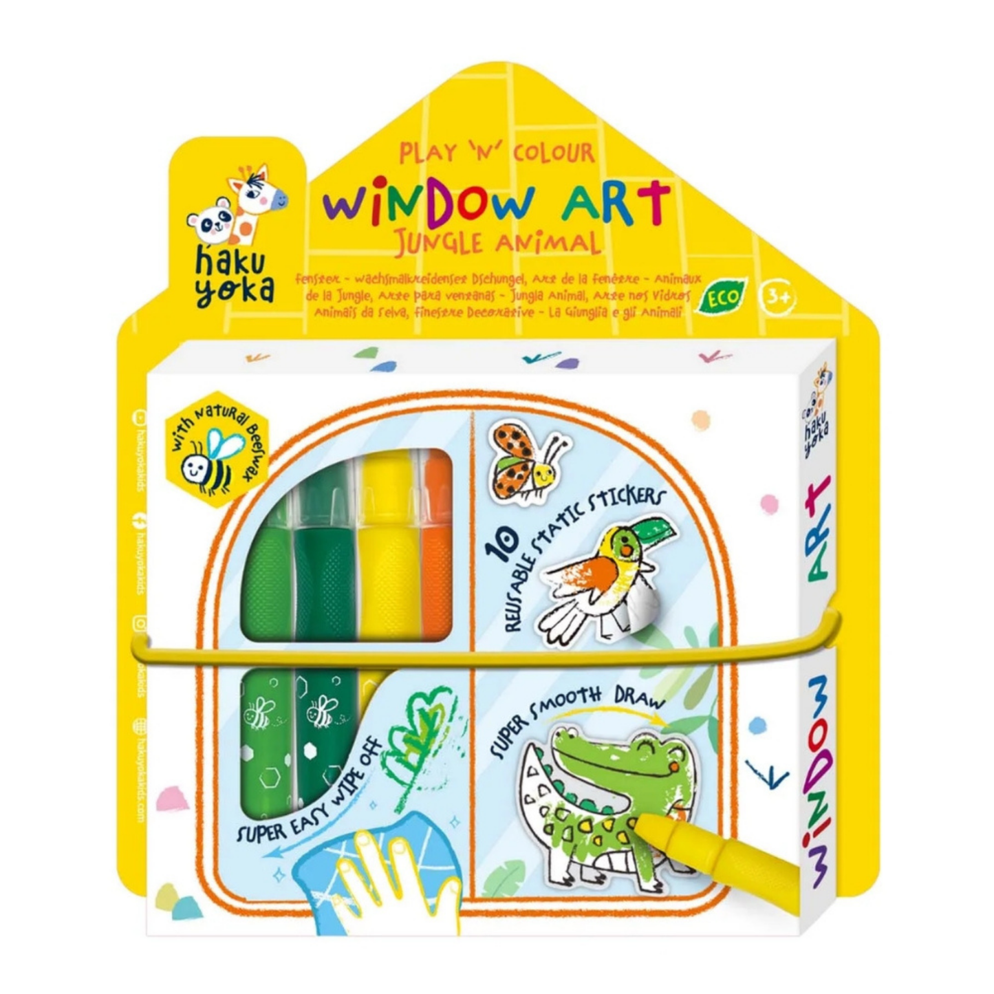 Set crea stickers de animales para ventana 10 modelos