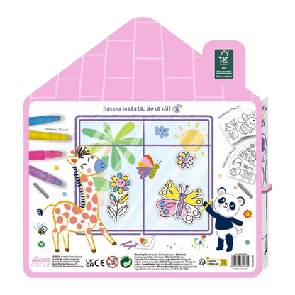 Set crea stickers de jardín para ventana 10 modelos
