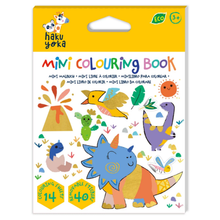 Libro mini para colorear modelo dinosaurios