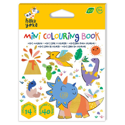 Libro mini para colorear modelo dinosaurios