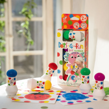 Set de plumones DOT 05 colores primarios nuevo
