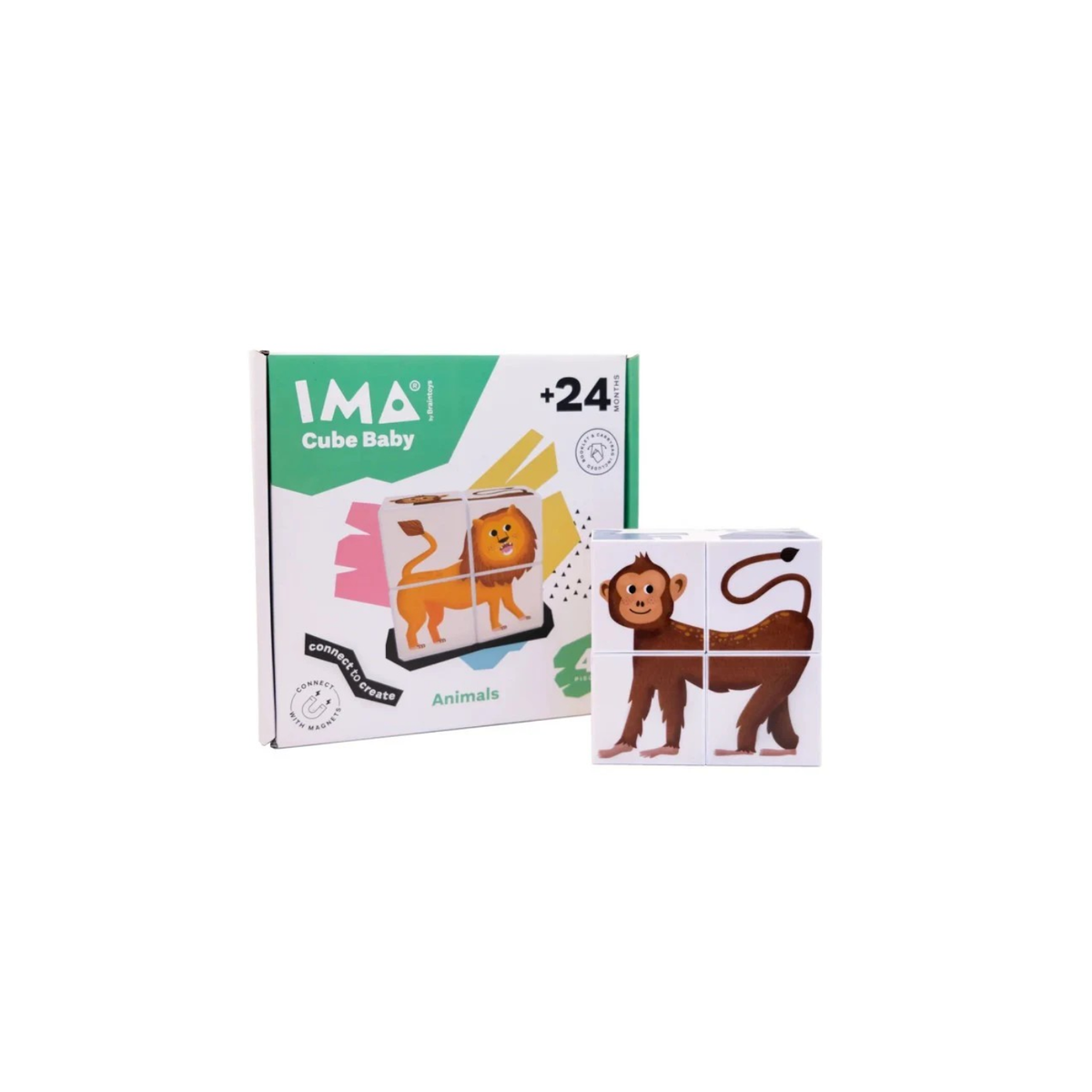 Imanix Set de cubos Imacube animales bebés 04 piezas imantadas