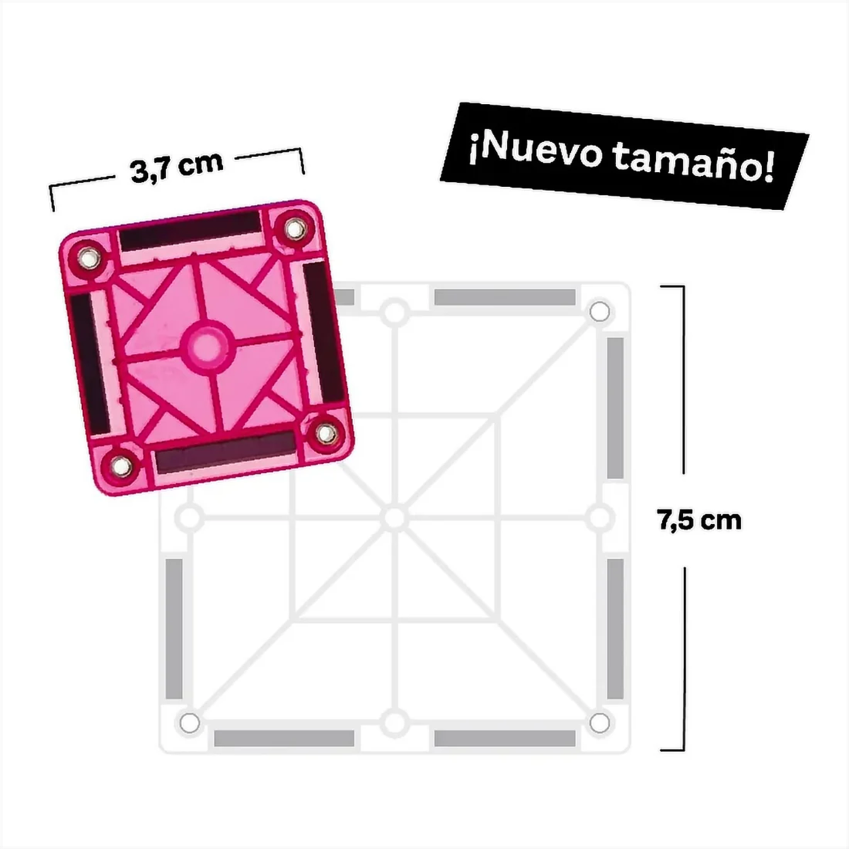Imanix set magnético clásico mini 52 piezas imantadas travel size – vista 3