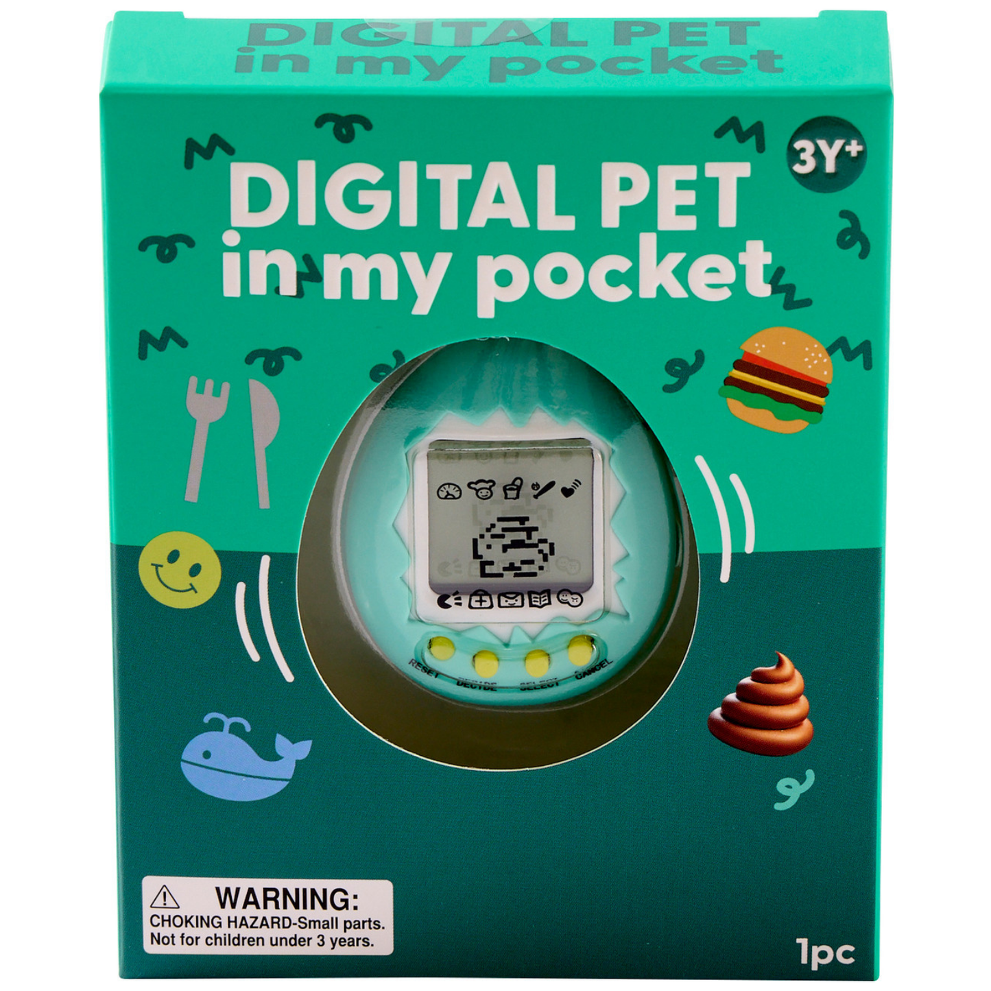 J'adore Fun Tamagotchi mascota virtual retro - modelo y color aleatorio