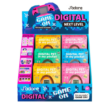 J'adore Fun Tamagotchi mascota virtual retro - modelo y color aleatorio