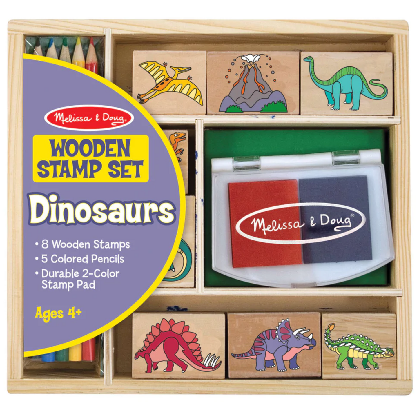 Sellos de madera dinosaurios