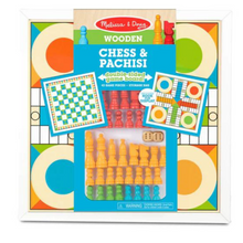 Juego ajedrez y ludo de madera