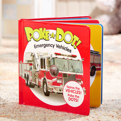 Libro Poke a Dot vehículos de emergencia