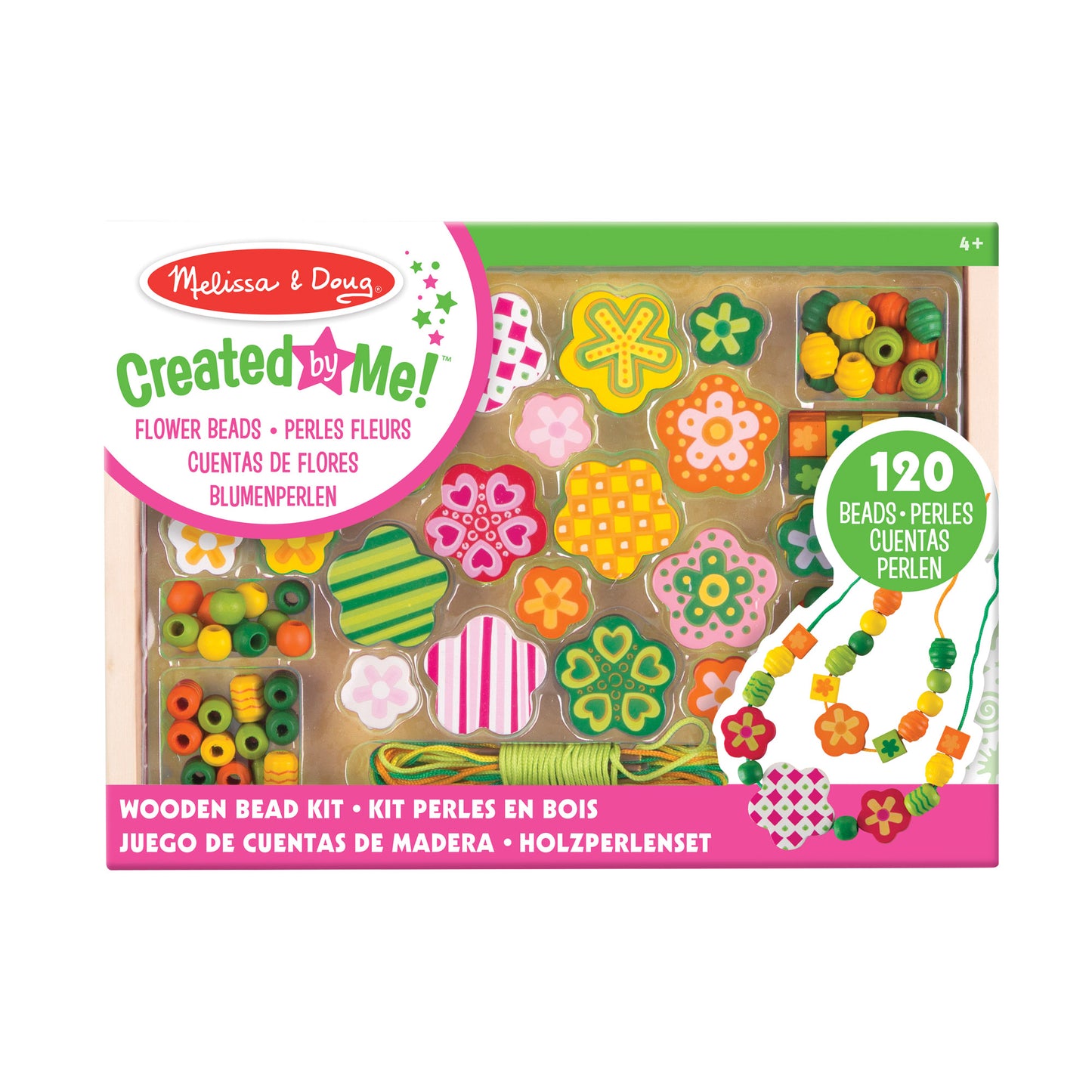 Set cuentas mediano flores
