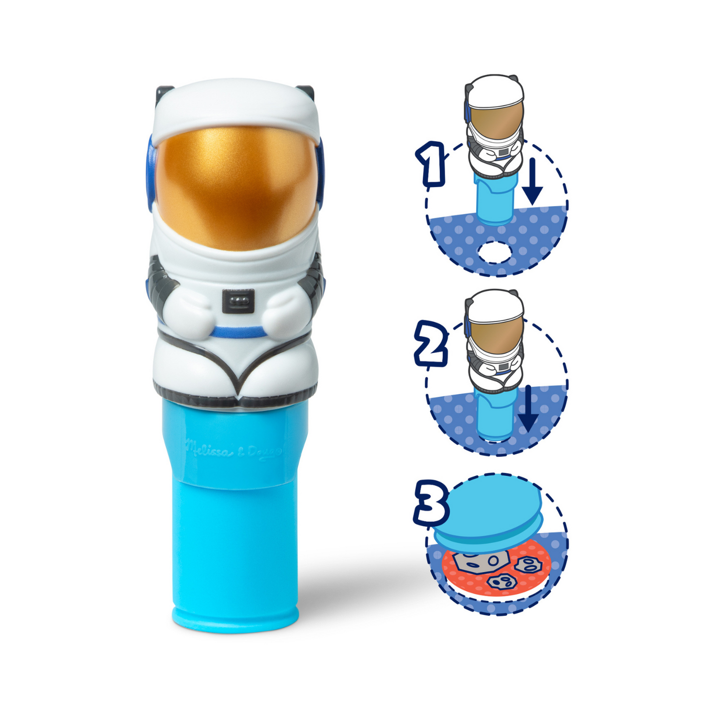 Sticker Wow estampador de 300 stickers modelo astronauta con cuadernillo