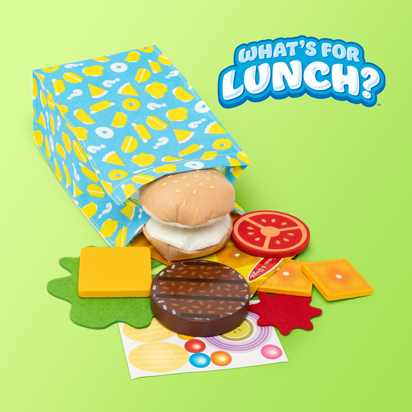 Qué hay de almorzar? Bolsa lonchera de alimentos de juguete con contenido sorpresa