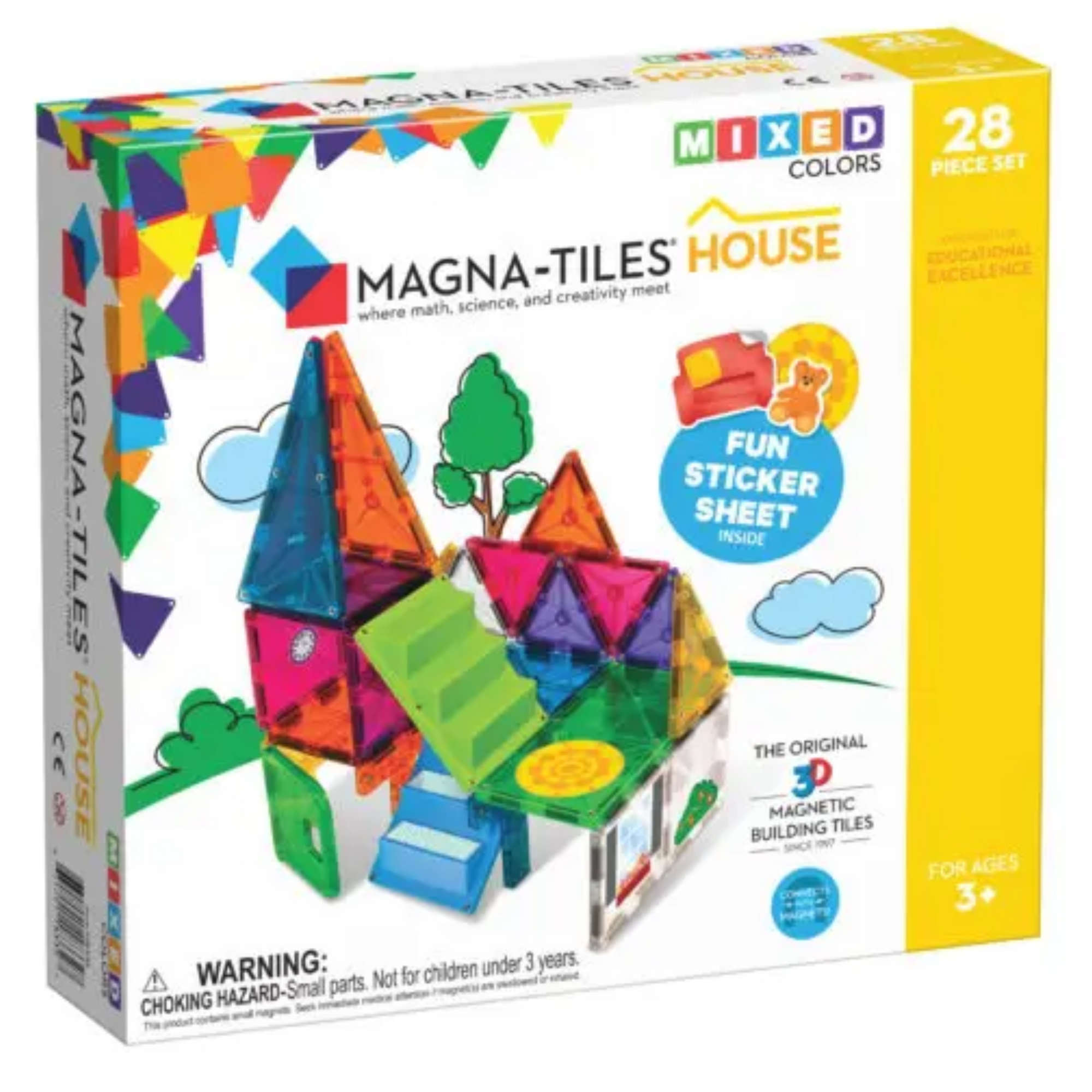 Magna Tiles Set magnético casa 28 piezas imantadas