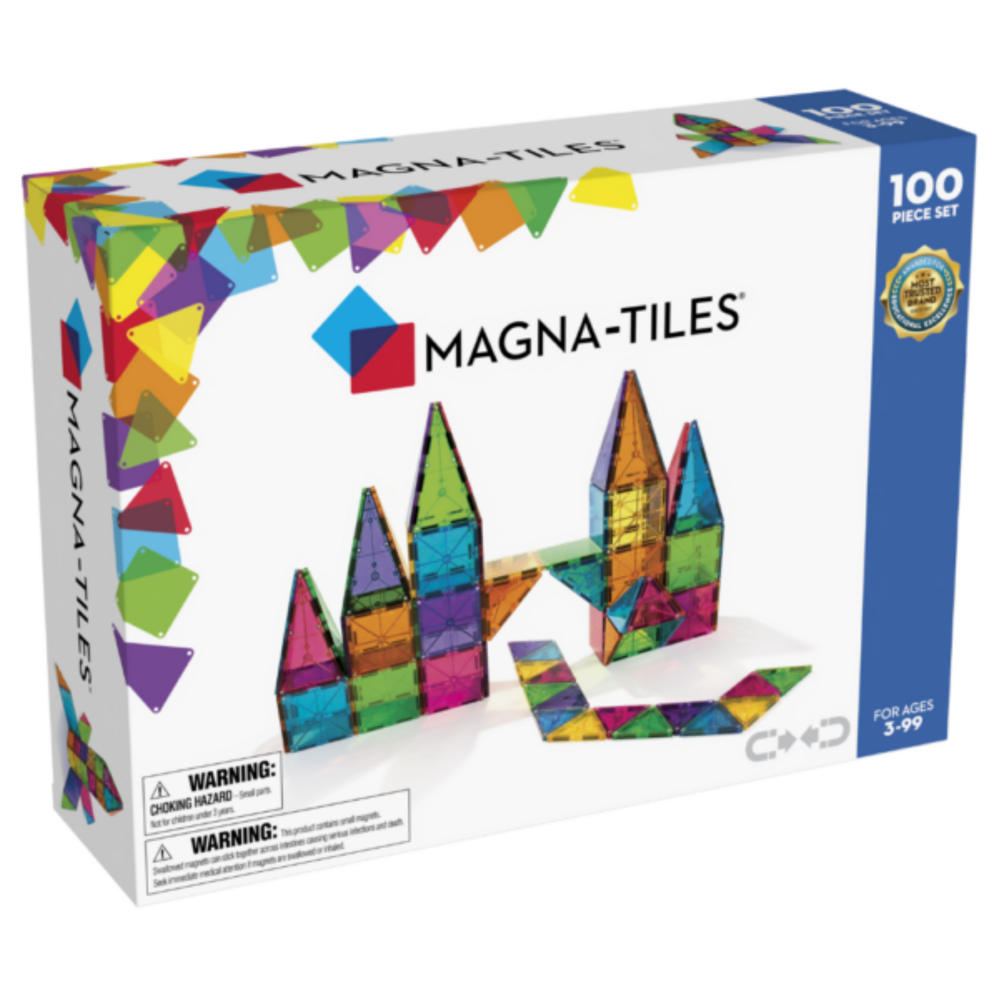 Magna Tiles Set magnético clásico 100 piezas imantadas