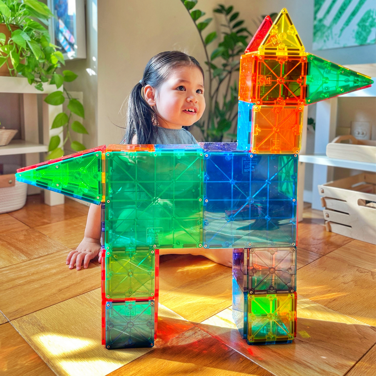 Magna Tiles Set magnético clásico 100 piezas imantadas