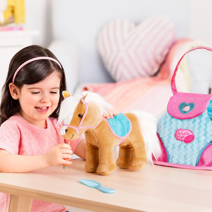 Pucci Pups pony marrón con cartera nuevo