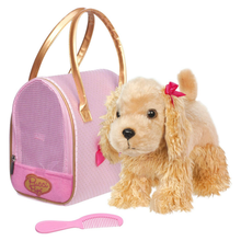 Pucci Pups perro cocker spaniel con cartera de corazones