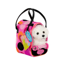 Pucci Pups perro bichon frise con cartera de puntos
