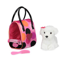 Pucci Pups perro bichon frise con cartera de puntos