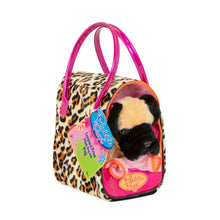 Pucci Pups perro pug con cartera leopardo